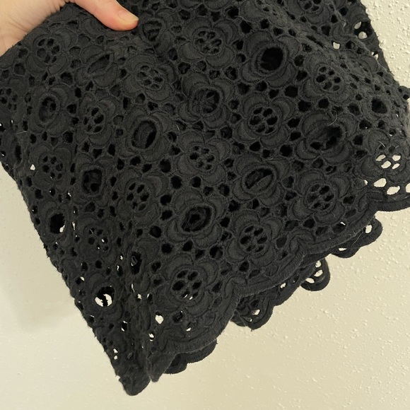 All Saints Janey Eyelet Lace Embroidered Slip Black Midi Dress - size 4 - Picture 10 of 15